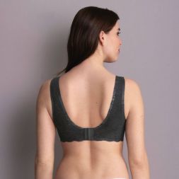 Bustier BH ohne Nähte anthrazit Rückseite